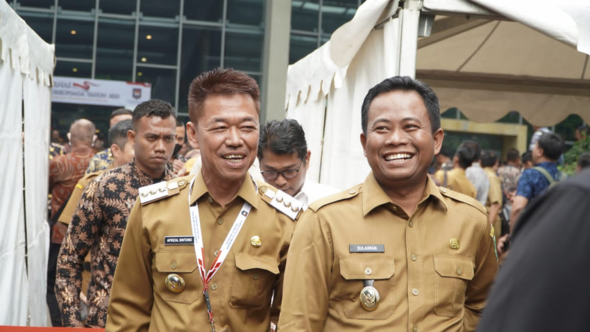 Bupati Rohil Hadiri Rakornas yang Dibuka Presiden Jokowi
