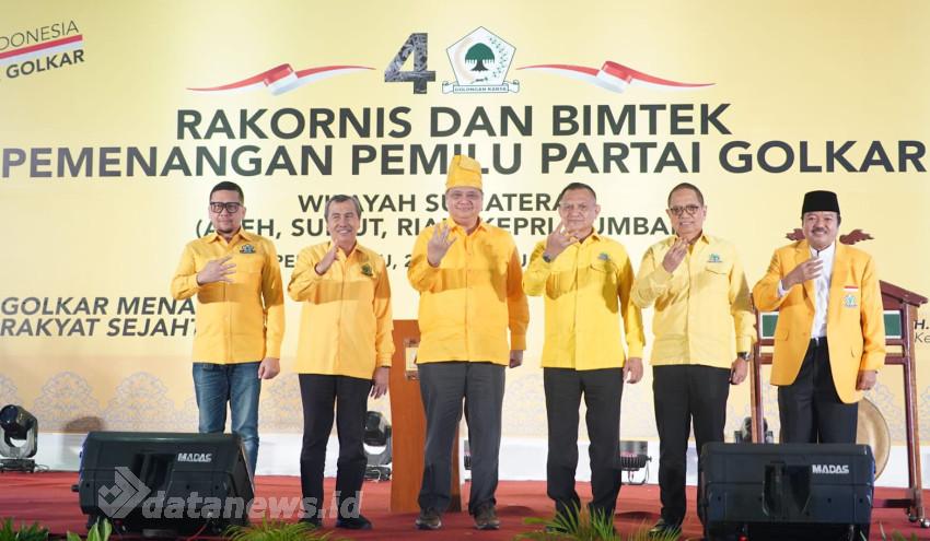 Airlangga Targetkan Golkar Wilayah Sumbagut Kirim 17 Kader Duduk di Kursi Senayan
