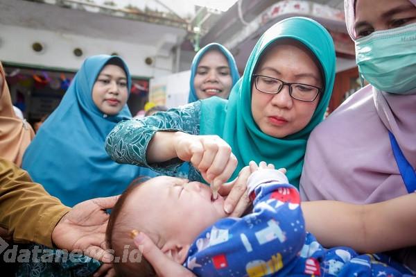 Sri Dewi Kurnilawati Launching Sub PIN Polio Putaran Kedua