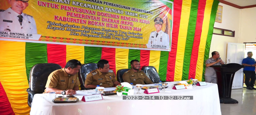 Wabup Rohil  Buka Musrenbang Kecamatan Bangko