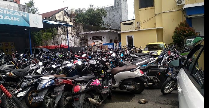Jelang Ramadhan, 587 Unit Kendaraan Diamankan SatLantas Polrestabes Makassar, Ini Sebabnya..