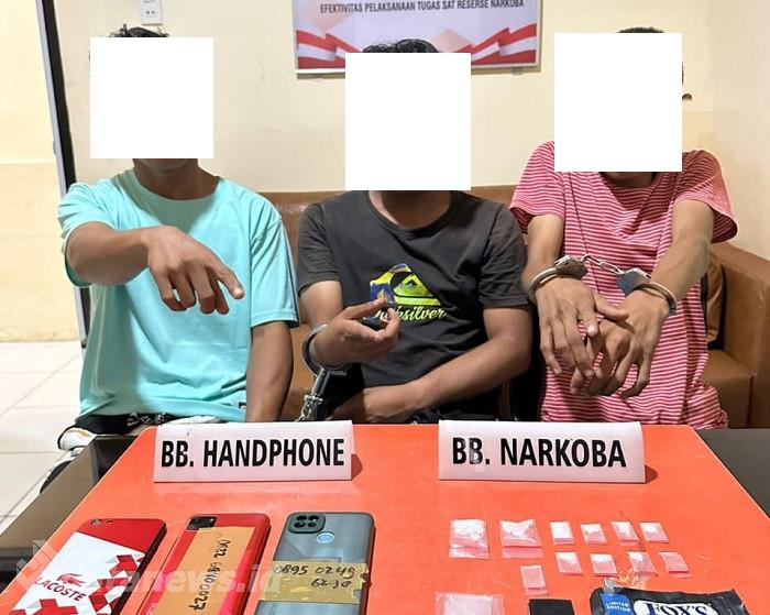 Peredaran Narkoba di Desa Rimbo Panjang, 3 Pelaku Ditangkap
