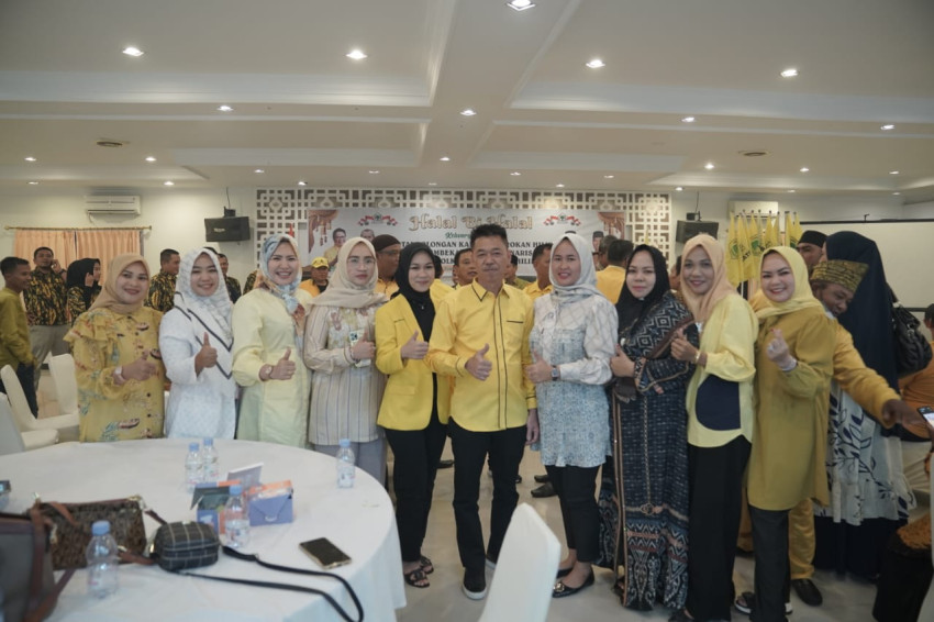 Ketua DPD II Partai Golkar Rohil Halal Bi Halal dengan Bacaleg