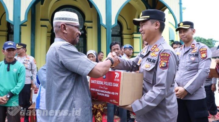Sambut Hari Bhayangkara Ke-77, Polres Siak Giat Bhakti Religi Serentak