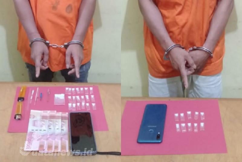 Sekian Lama Meresahkan Warga Desa Mantulik, Akhirnya 2 Pengedar Sabu Ini Diciduk Polsek Kampar Kiri Hilir