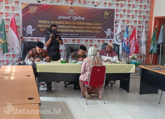 KIP Simeulue Laksanakan Uji Mampu Baca Qur'an Masa Pencermatan DCS