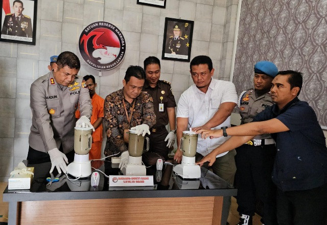 Polres Langsa Musnahkan Barang Bukti Sabu 1.015,13 Gram