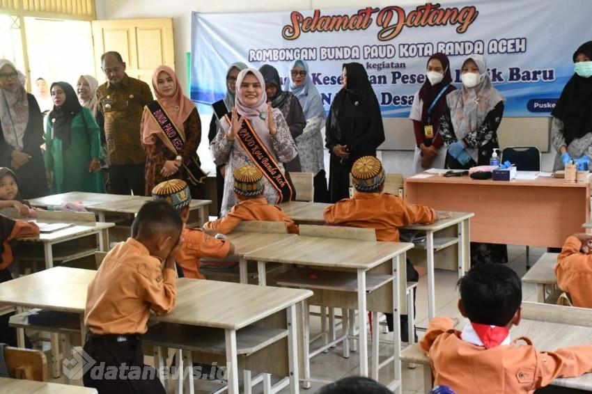 Bunda PAUD Kota Banda Aceh Pantau Penjaringan Kesehatan Peserta Didik Baru