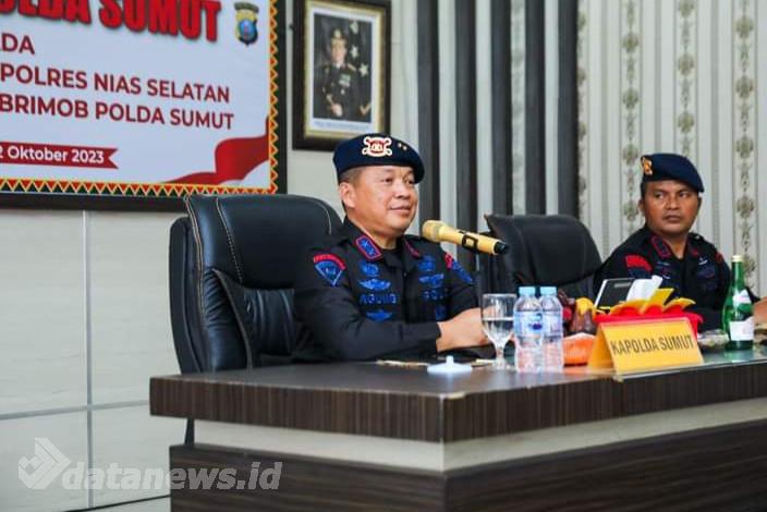 Kunker ke Pulau Nias, Kapolda Sumut Instruksikan Personel Berantas Narkoba dan Sukseskan Pemilu 2024
