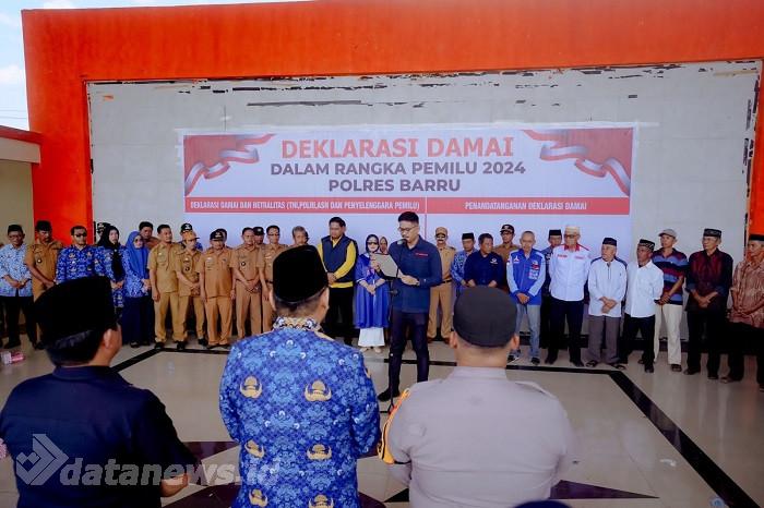 Bupati Barru Hadiri Apel Pasukan Operasi Mantap Brata 2023-2024