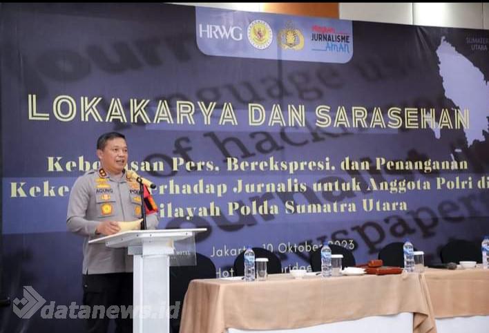 Lokakarya Kemerdekan Pers, Kapoldasu : Komitmen Berikan Perlindungan kepada Jurnalis