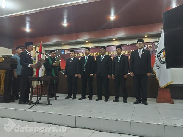 Pj Walikota Lantik 5 Anggota Komisioner KIP Langsa