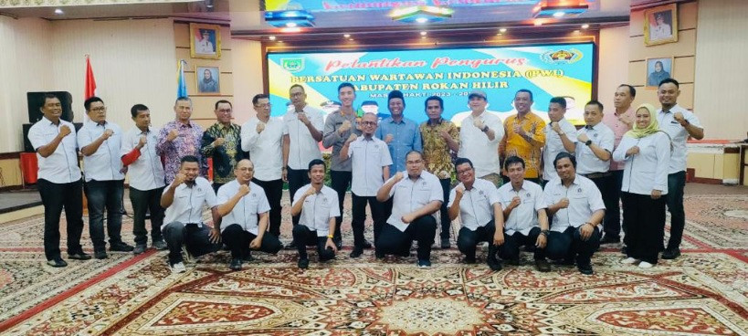 Pengurus PWI Kabupaten Rokan Hilir Periode 2023-2026 Resmi Dilantik