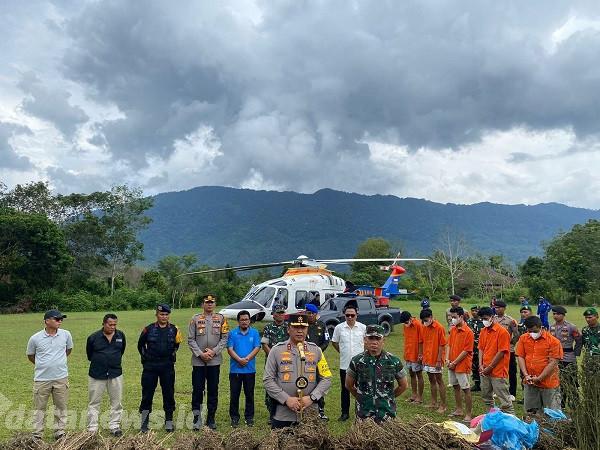 Manfaatkan Satelit, Polda Sumut Berhasil Ungkap 150 Hektare Ladang Ganja di Tengah Hutan