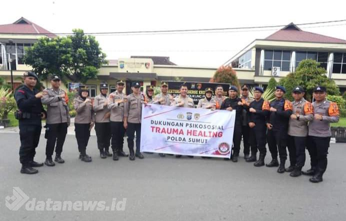Polda Sumut Turunkan Tim Trauma Healing ke Humbahas