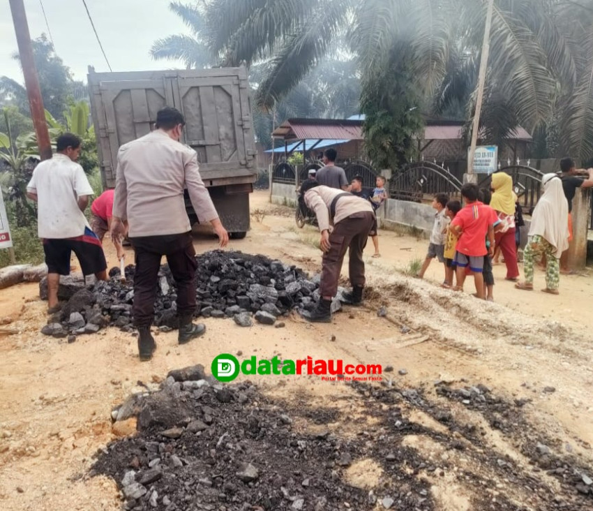 Jelang Pemilu 2024, Polsek Rimba Melintang Telusuri Wilayah Pedalaman