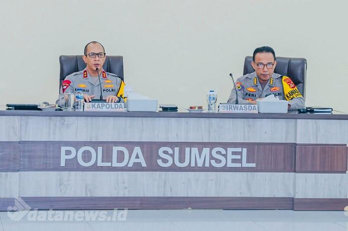 Anev Operasi Mantab Brata, Kapolda Sumsel Irjen Rachmat Wibowo Atensikan Pengamanan TPS
