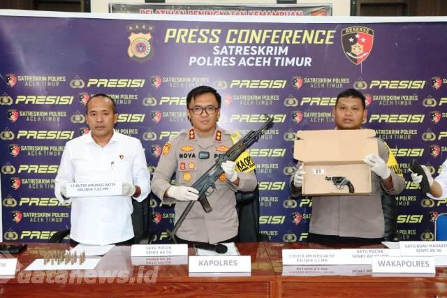 Warga Aceh Timur Temukan 2 Pucuk Senjata Api di Kebun