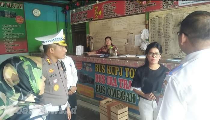 Dirlantas Sidak Pool Angkutan Ditemukan Tidak Memiliki Izin Resmi