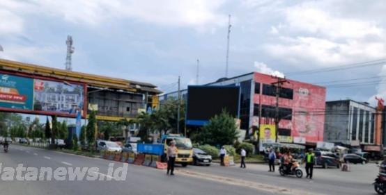 Sat Lantas Polresta Bersama Dishub Uji Coba Rekayasa Lalin Simpang Kayu Besar
