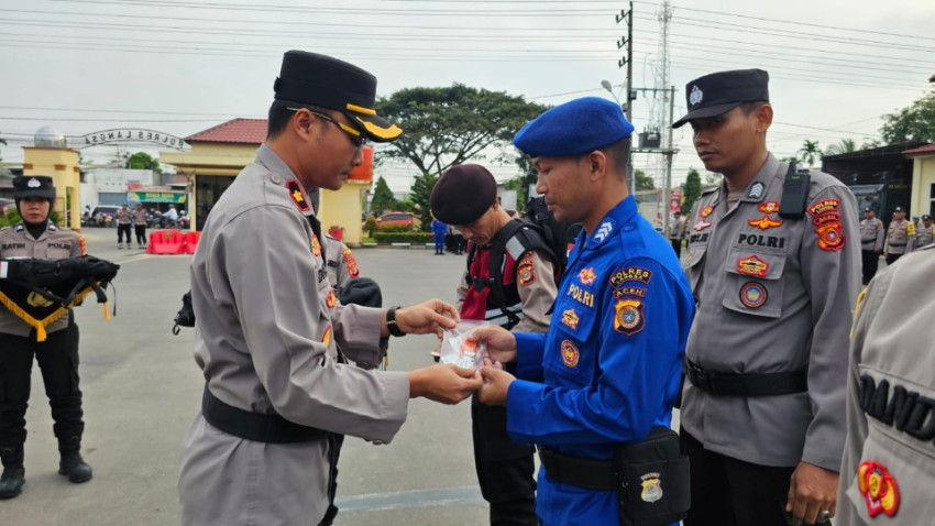 Polres Langsa Turunkan 386 Personel Pengamanan TPS