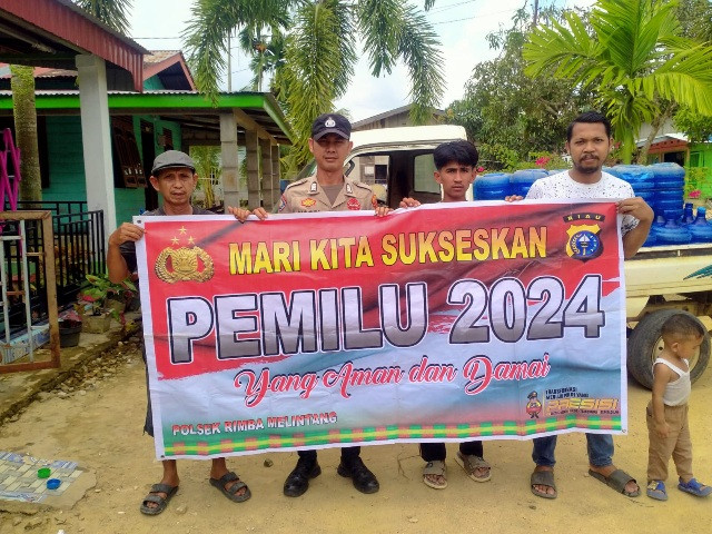 Polsek Rimba Melintang Masyarakat Jaga Silaturahmi dan Kamtibmas dalam Pemilu