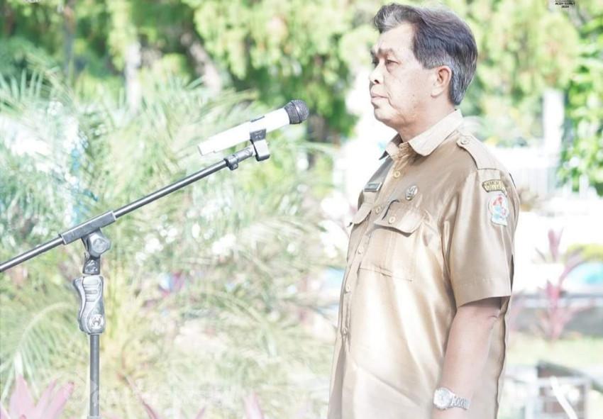 Kabag Umum DPRD Deli Serdang Menjadi Inspektur Apel Pagi