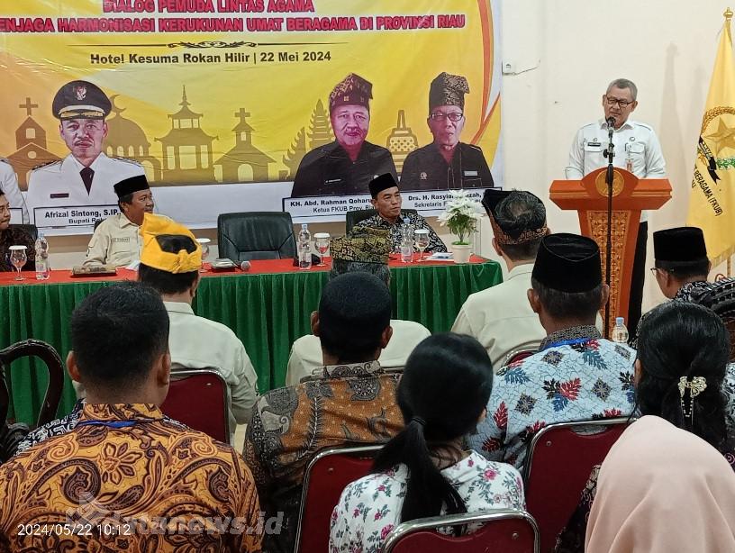 Menjaga Harmonisasi Kerukunan Umat Beragama, FKUB Riau Adakan Dialog Pemuda Lintas Agama di Rohil