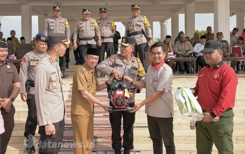 Bupati Rohil Pimpin Apel Siaga Penanggulangan Karhutla Tahun 2024