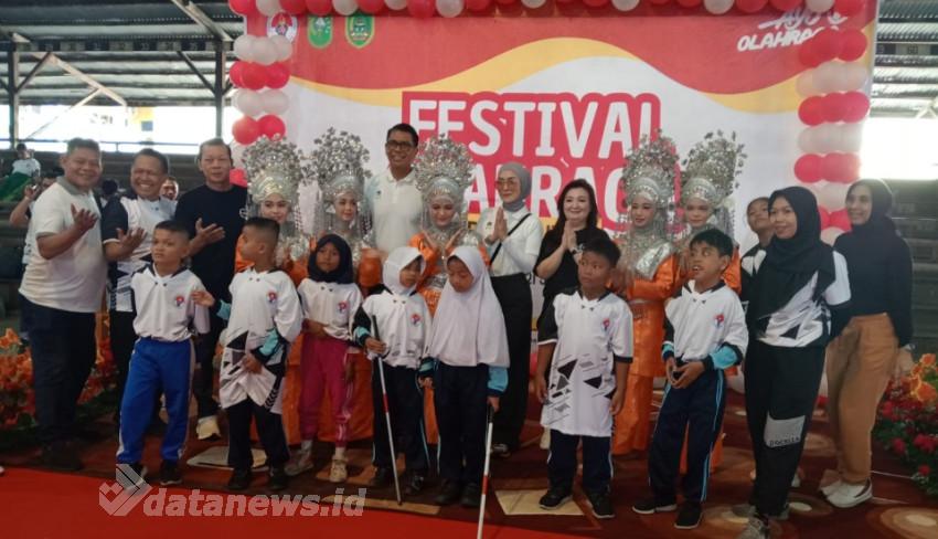 Semangat Siswa Difabel Bersaing dalam Festival Olahraga Disabilitas di Rohil