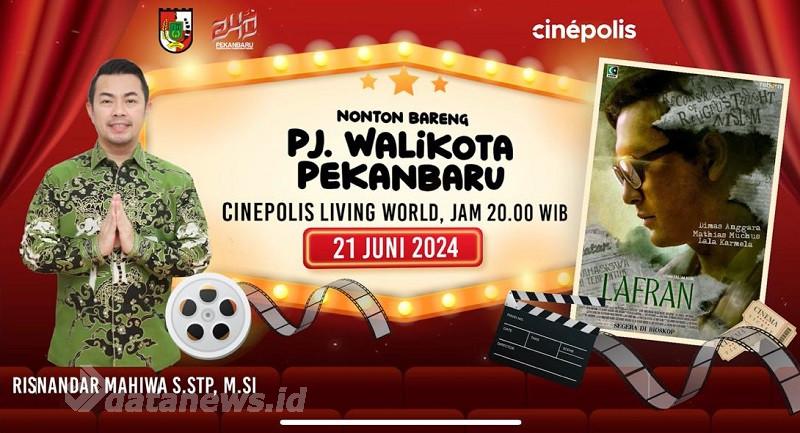 Pj Walikota dan Forkopimda Nobar Film "Lafran", Ceritanya Selaras dengan Tema HUT Ke-240 Kota Pekanbaru