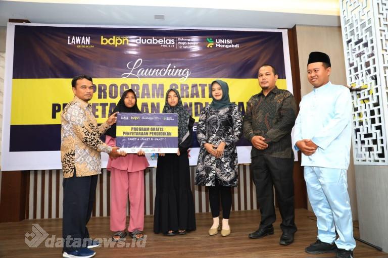 Launching Program Gratis Penyetaraan Pendidikan Menghadirkan 2 Anak Korban Dampak Perubahan Iklim