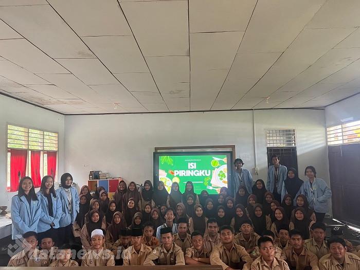 Mahasiswa Kukerta UNRI Adakan Sosialisasi Isi Piringku di SMPN 3 Kemuning
