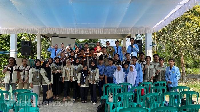 Mahasiswa Kukerta UNRI Sosialisasi Pupuk Organik Olahan Limbah Sampah Rumah Tangga