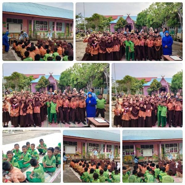 Mencegah Bullying Sejak Dini, Mahasiswa Kukerta UNRI Adakan Sosialisasi di SDN 007 Bagan Jawa