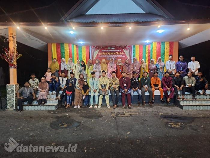 Mahasiswa Kukerta dari 3 Universitas Sukses Menggelar Acara Festival Anak Sholeh di Desa Meskom Bengkalis