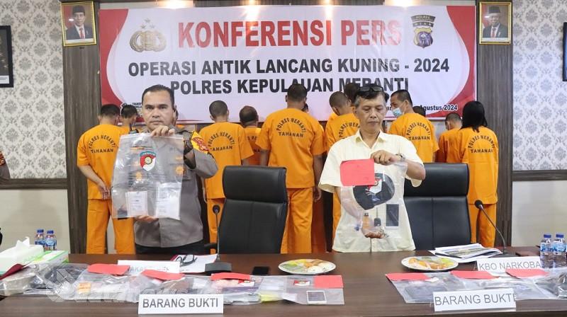 Operasi Antik Tahun 2024, Polres Meranti Ungkap 12 Narkoba Dengan Jumlah Tersangka 16 Orang