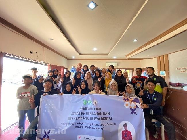 Tingkatkan Skill UMKM Era Digital, Mahasiswa Kukerta UNRI Adakan Seminar di Kantor Camat Reteh