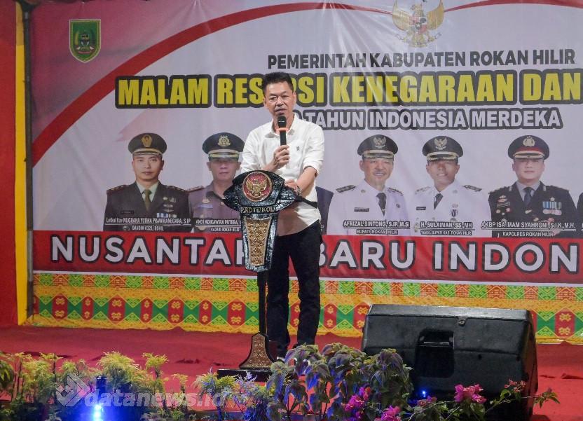 Pemkab Rohil Gelar Malam Resepsi Kenegaraan dan Syukuran Dalam Rangka HUT Ke 79 RI