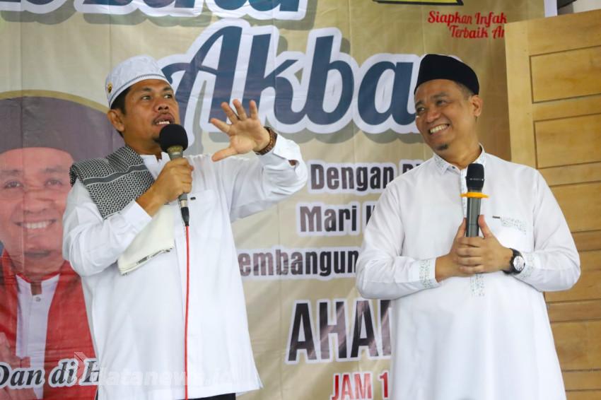 Dukungan Terus Mengalir Untuk Agung-Markarius, Kali Ini Datang dari Majelis Dzikir Jami'atussholihin Pekanbaru