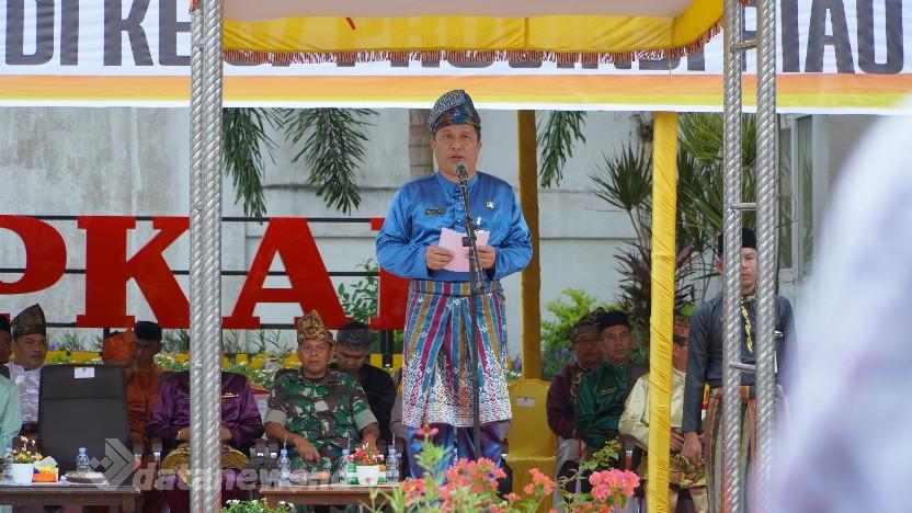 Pemkab Rohil Gelar Upacara Memperingati HUT Ke-67 Provinsi Riau