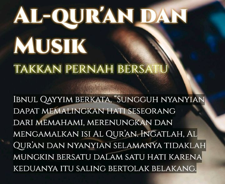 Al Qur'an dan Musik, Bagaikan Minyak dan Air