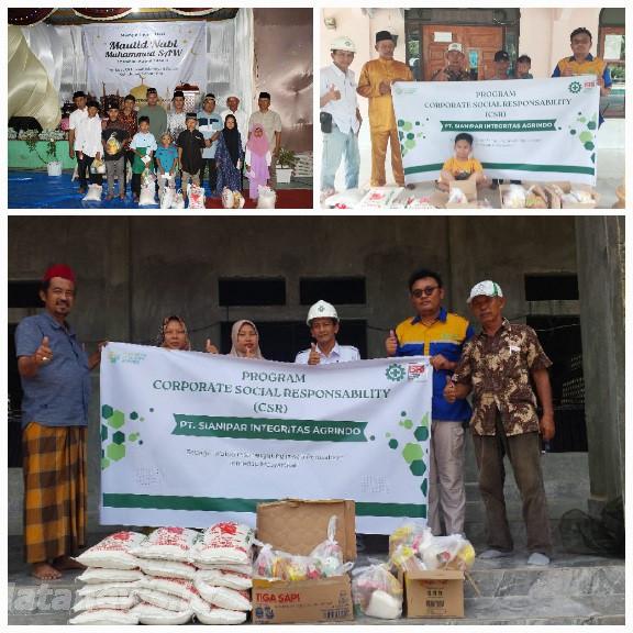 PT SIA Tanjung Medan Rohil Kembali Salurkan CSR Bantu Anak yatim dan Kaum Duafa