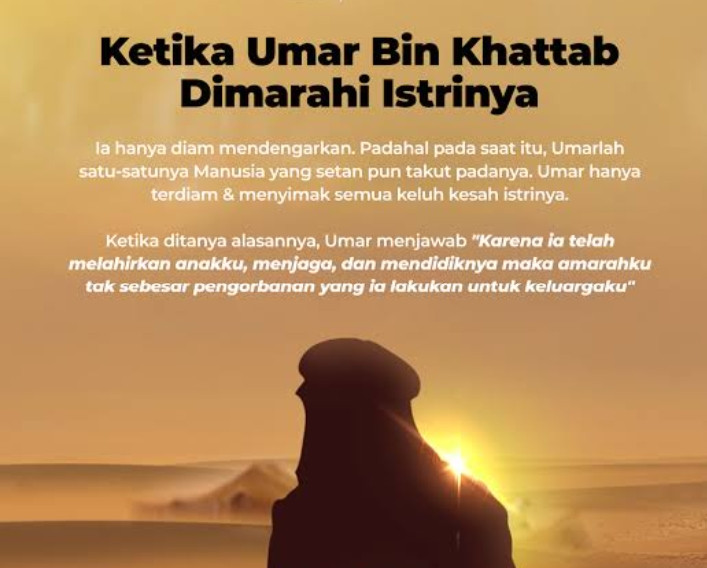 Benarkah Umar Bin Khattab Pernah Dimarahi Istrinya ?
