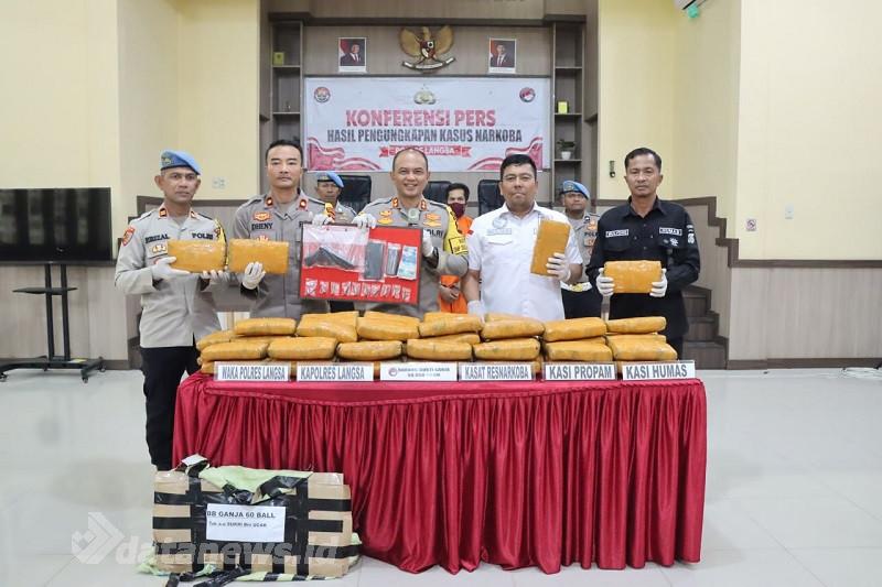 Tangkap Pengedar Ganja, Polres Langsa Temukan Senjata Rakitan
