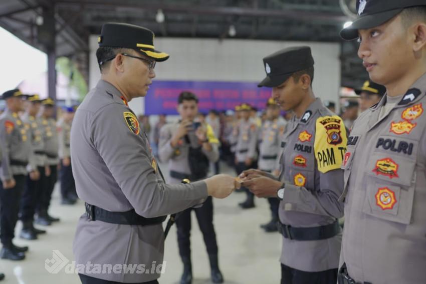 Kapolres Pidie Pimpin Pengecekan Kesiapan Personel Pam TPS