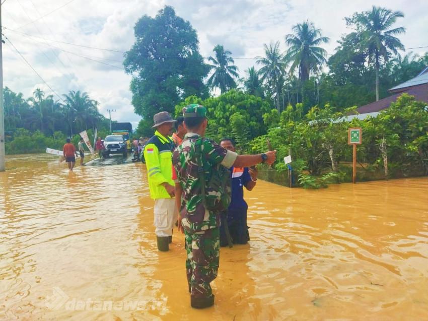 Puluhan Rumah di Kabupaten Rokan Hulu Riau Terendam Banjir