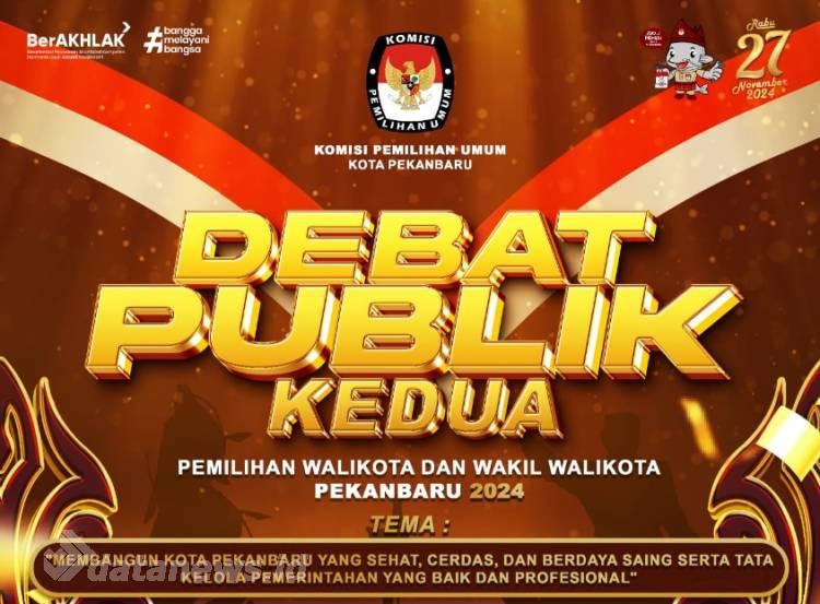 Debat Publik Kedua Peserta Pilkada Pekanbaru 2024 Dilaksanakan Kamis Ini