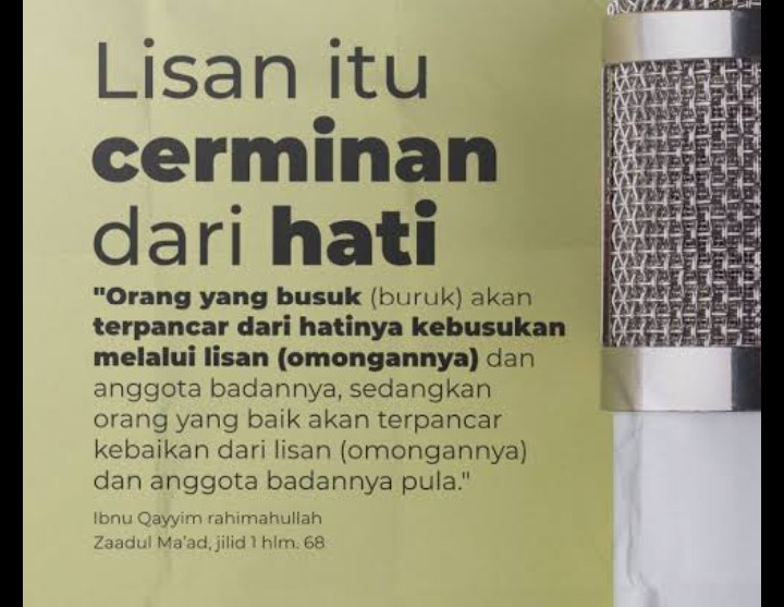 Lisan Adalah Cerminan Hati