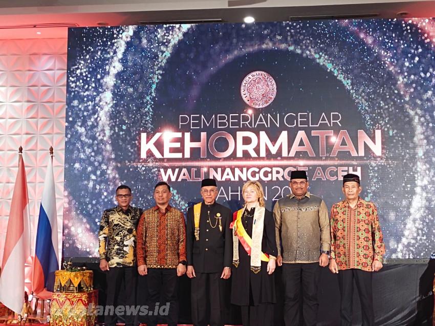 Dirbinmas Polda Aceh Hadiri Pemberian Gelar Kehormatan Wali Nanggroe